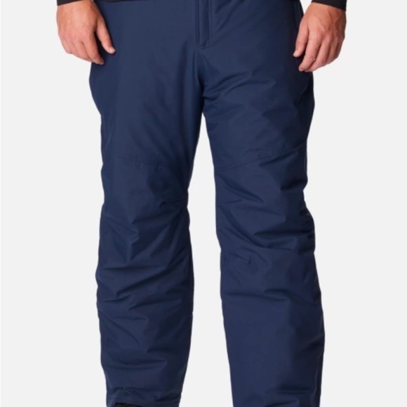 Columbia Navy Pants Ski Insulated Waterproof Omni-tech Adjustable Waist Size 6X - Picture 1 of 16